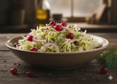 Король зимнего стола: почему салат из квашеной капусты с клюквой - лучший выбор в феврале