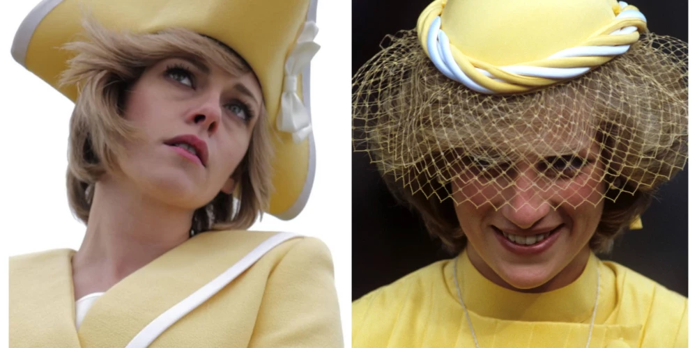 Kristena Stjuarte princeses Diānas lomā filmā “Spensere” un Velsas princese.