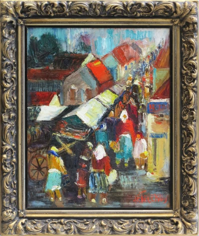 Vecrīgas galerijā “Jēkabs” skatāma Jāņa Tīdemaņa gleznu izstāde (attēlā – darbs no ekspozīcijas).