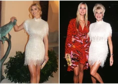 Ivanka Trampa uzvelk savas mirušās mammas Ivanas mirdzošo mini kleitu