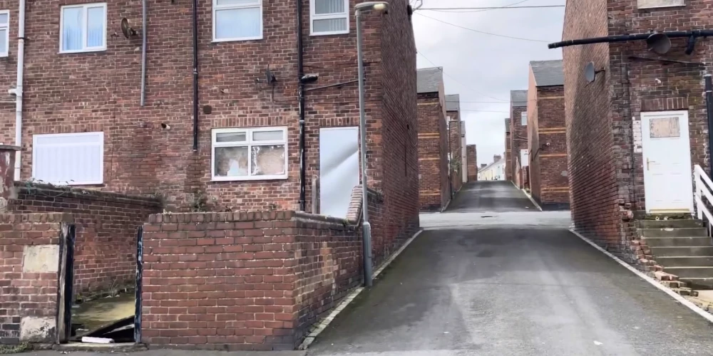 Kadrs no video./Spoku pilsēta Lielbritānijā.