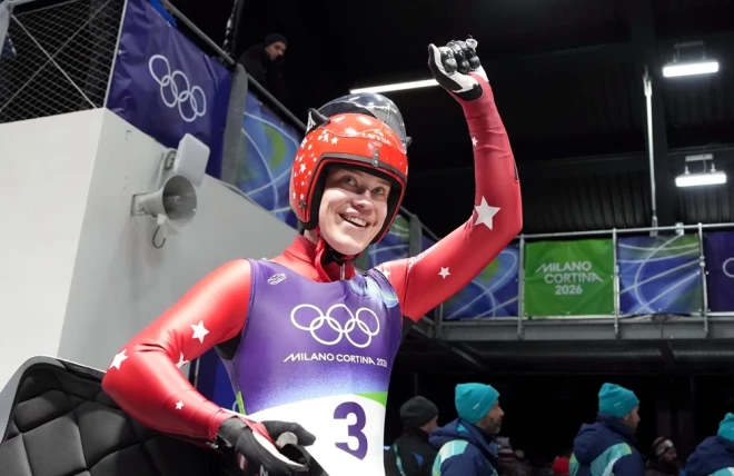 У Латвии первая медаль - и сразу серебро.