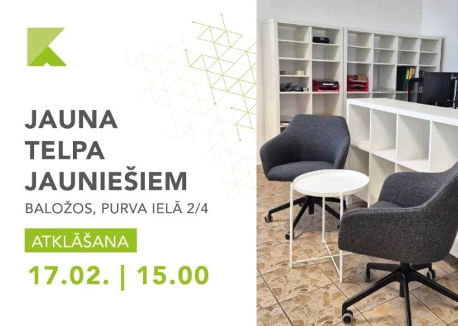 Baložos tiks atvērtas modernas telpas jauniešiem digitālo prasmju attīstībai