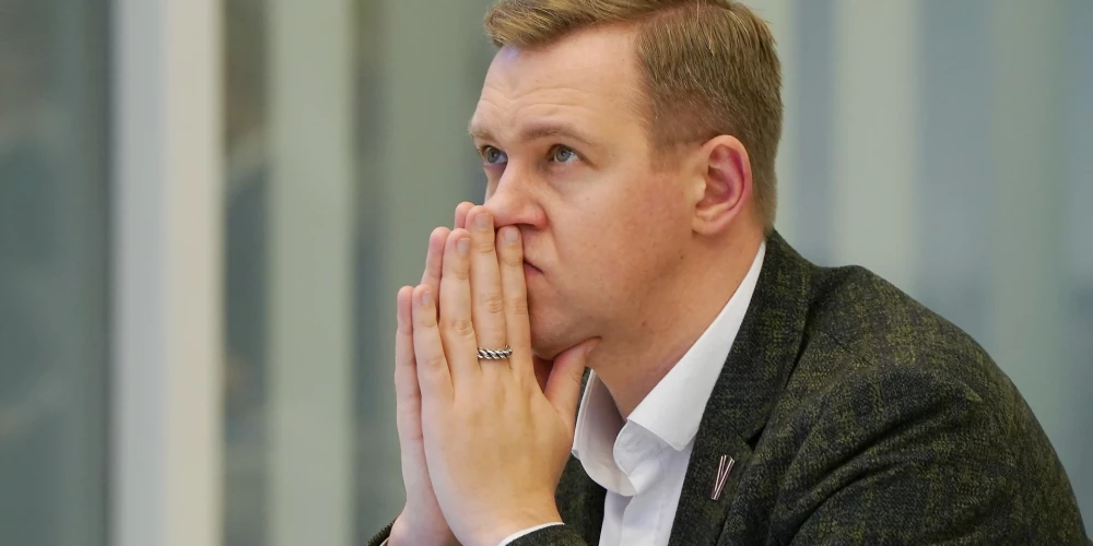 Zaļo un zemnieku savienības Saeimas frakcijas vadītājs Harijs Rokpelnis. 