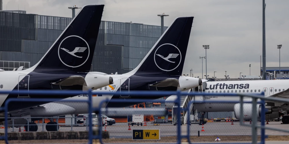 Streika dēļ atcelti simtiem "Lufthansa" reisu.