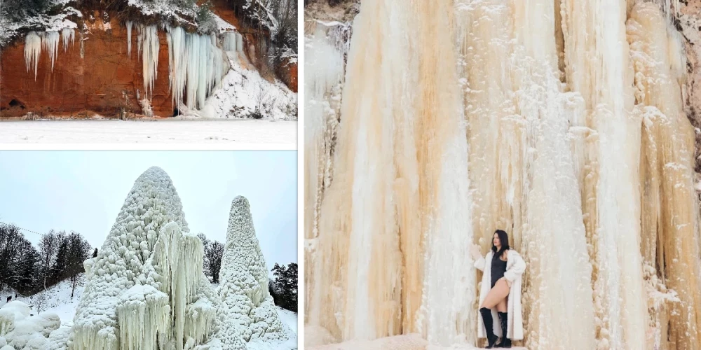 Ziemīgie laikapstākļi Latvijā radījuši vairākas jaunas un gleznainas apskates vietas.