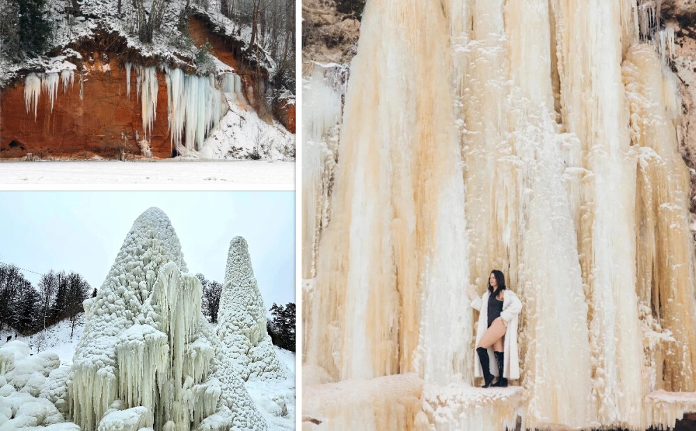 Lūk, kurus ziemīgos dabas objektus Latvijā vērts apskatīt, pirms siltāki laikapstākļi tos iznīcina!