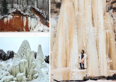 Ziemīgie laikapstākļi Latvijā radījuši vairākas jaunas un gleznainas apskates vietas.