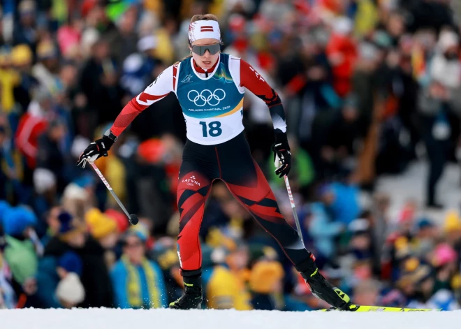 Patrīcija Eiduka sasniedz Latvijas vēsturē augstāko vietu olimpiskajās spēlēs distanču slēpošanā