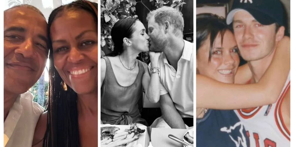 Baraks un Mišela Obamas, princis Harijs ar Meganu Mārklu un Viktorija un Deivids Bekhemi.
