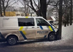 В Золитуде полиция не доехала на вызов: машина впечаталась в столб