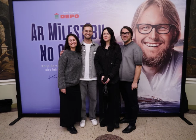 Kārļa Bardeļa filmas "Ar mīlestību no okeāna" pirmizrāde "Splendid Palace"