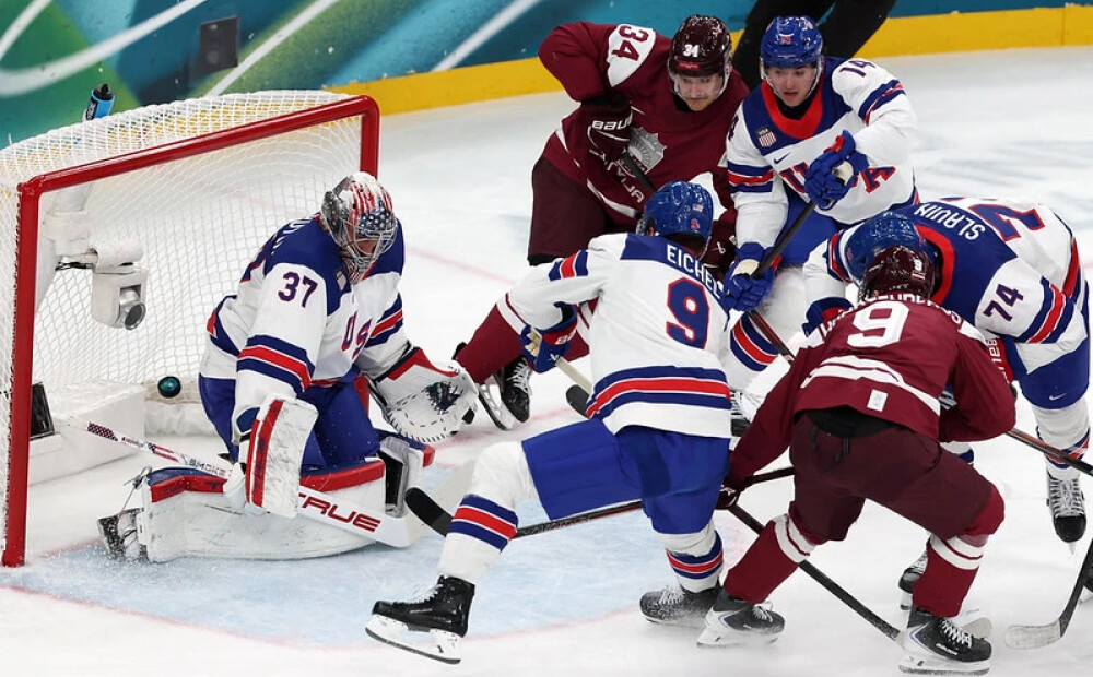 Latvijas hokejisti pašaizliedzīgi cīnās, taču neatrod pretargumentus pret zvaigžņoto ASV