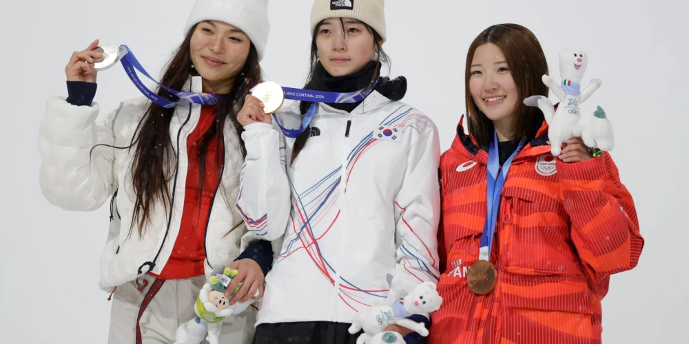 No kreisās: Hloja Kima, Gaona Čoi un Micuki Ono (foto: Scanpix / dpa / picture-alliance)