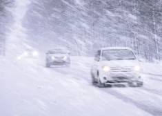 По всей Латвии действует оранжевое предупреждение из-за сильного снегопада