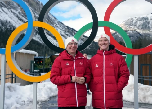 Ренарс Грантиньш и президент Латвии Эдгар Ринкевич.