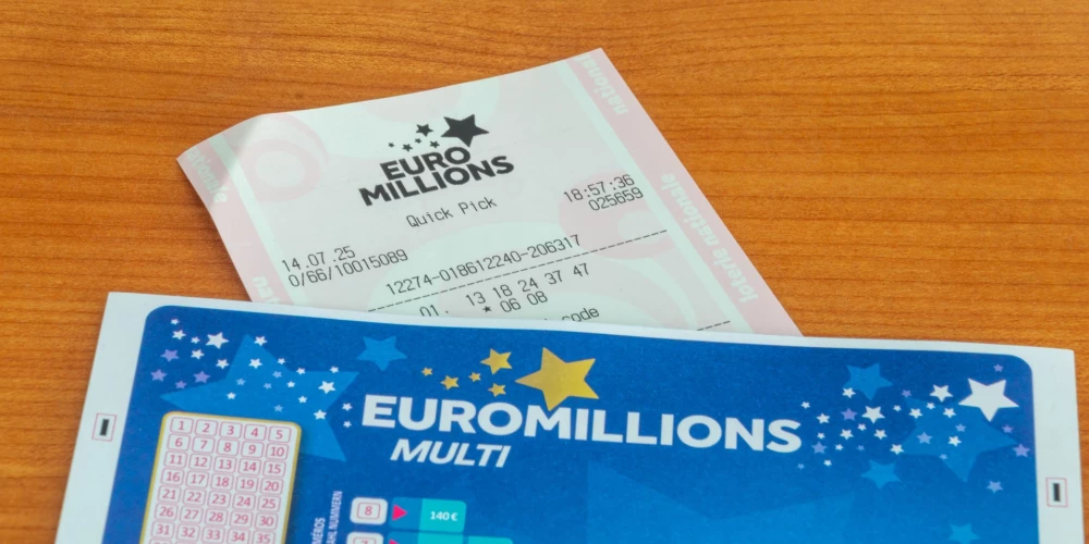 Visu laiku lielākais “National Lottery” organizētās loterijas džekpots 195 miljonu mārciņu (223,85 miljoni eiro) apmērā Lielbritānijā tika laimēts 2022. gada 19. jūlijā “EuroMillions” loterijā. (foto: Shutterstock)