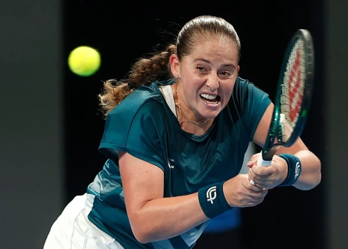 Latvijas tenisiste Aļona Ostapenko. 