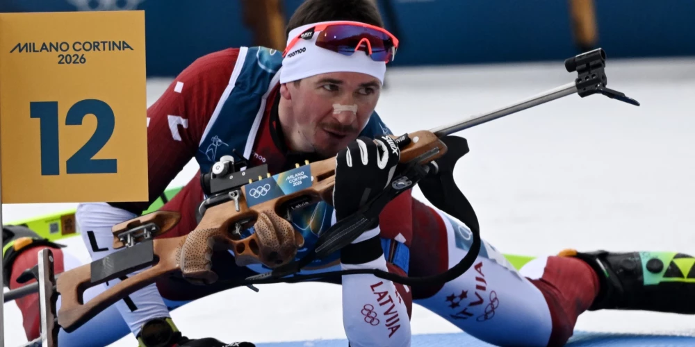 Latvijas vadošais biatlonists Andrejs Rastorgujevs. 