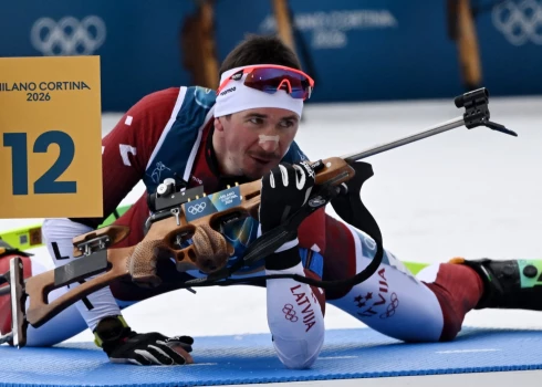 Latvijas vadošais biatlonists Andrejs Rastorgujevs. 
