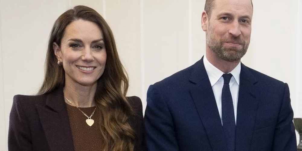 Princese Ketrīna un princis Viljams.