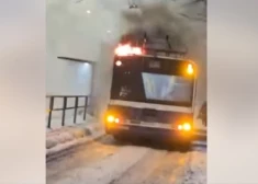 В пятницу троллейбусы не могли сами заехать на Воздушный мост; один троллейбус загорелся