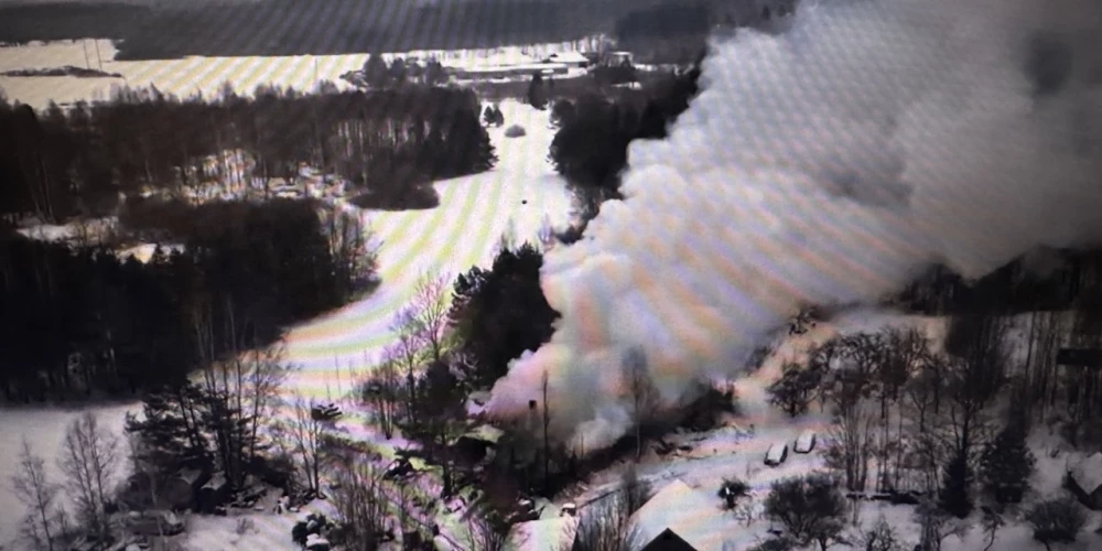 В Огресгалской волости произошел разрушительный пожар на ферме.