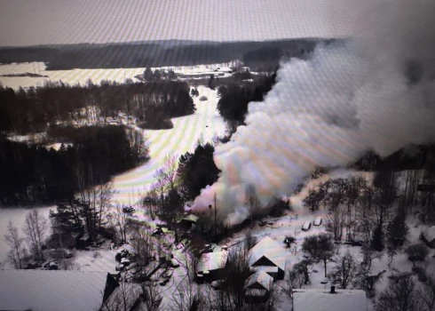 В Огресгалской волости произошел разрушительный пожар на ферме.