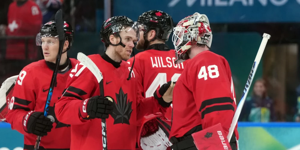 Kanādas izlases līderim Konoram Makdeividam šoreiz trīs punktu spēle.