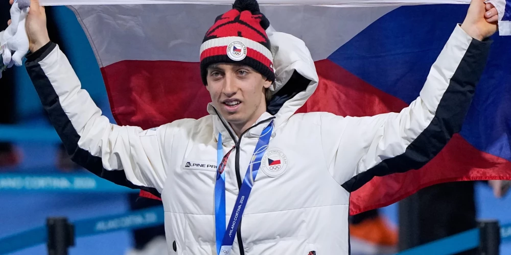 Čehijas pirmais olimpiskais čempions ātrslidošanā vīriešiem Metodējs Jīleks.