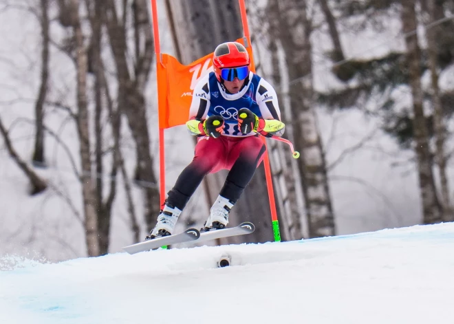 Элвис Опманис на Олимпийских играх в Италии занял 45-е место в гигантском слаломе