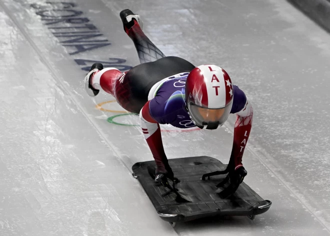 Skeletoniste Marta Andžāne pirms olimpisko spēļu pēdējā brauciena saglabā 18. vietu