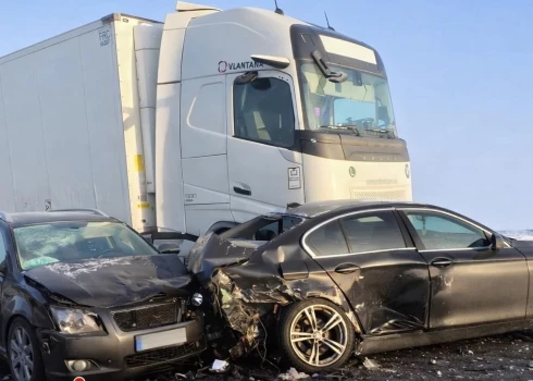 Кадр с места ДТП.