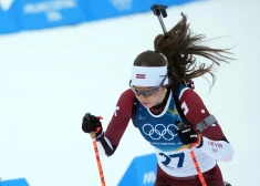 Молодая латвийская биатлонистка заняла на Олимпиаде в гонке преследования неожиданно высокое место