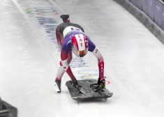 Латвийские скелетонисты заняли 13-е место в парной смешанной эстафете