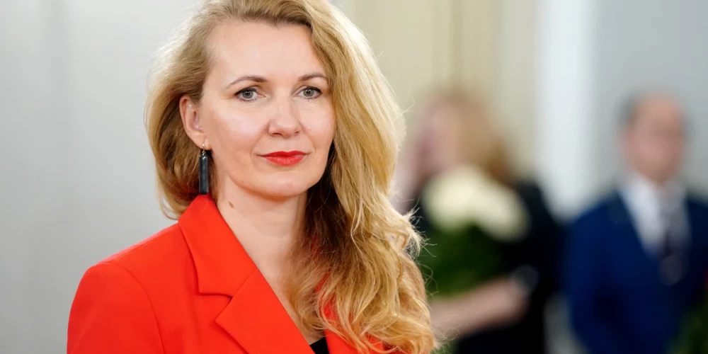 Tieslietu ministre Inese Lībiņa-Egnere piedalās tiesnešu zvēresta svinīgajā ceremonijā Rīgas pilī.