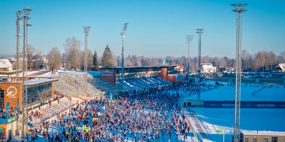 75 gadus vecais valcēnietis Tartu maratonā iegūst pirmo vietu. 