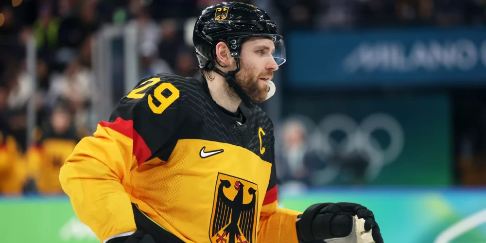 Vācijas hokeja izlases spožākā zvaigzne Leons Draizaitls.