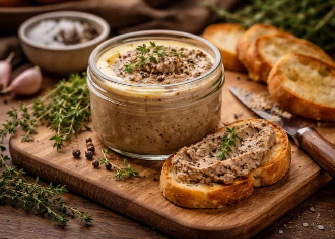 Galdā - pašgatavota aknu pastēte