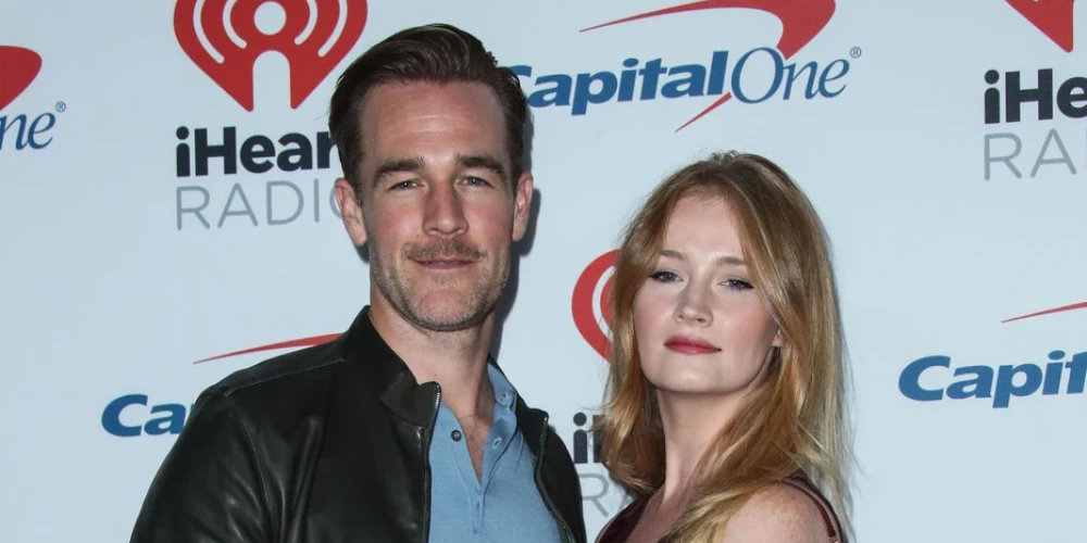 Džeimss Van der Bīks ar sievu Kimberliju.