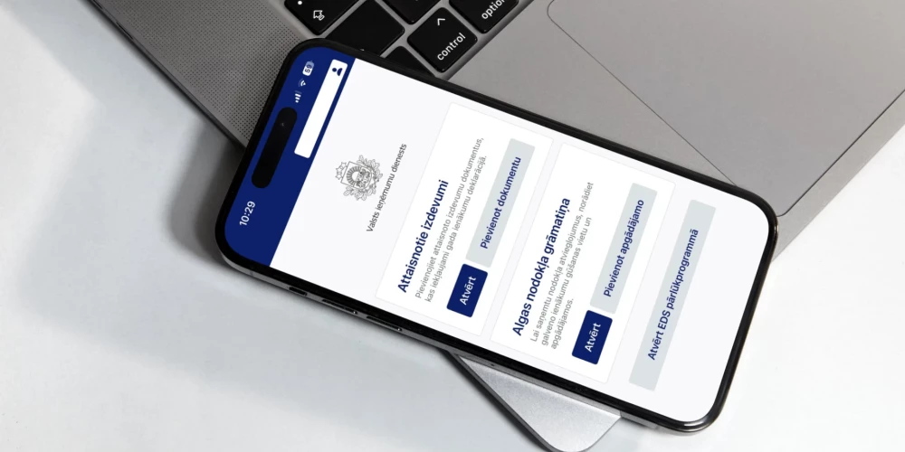 Valsts ieņēmuma dienesta jaunā mobilā lietotne.