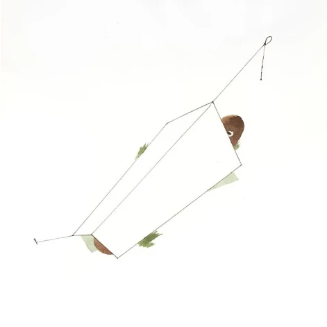 Kriša Salmaņa darbs mākslinieka personālizstādē kultūrtelpā “TUR”.