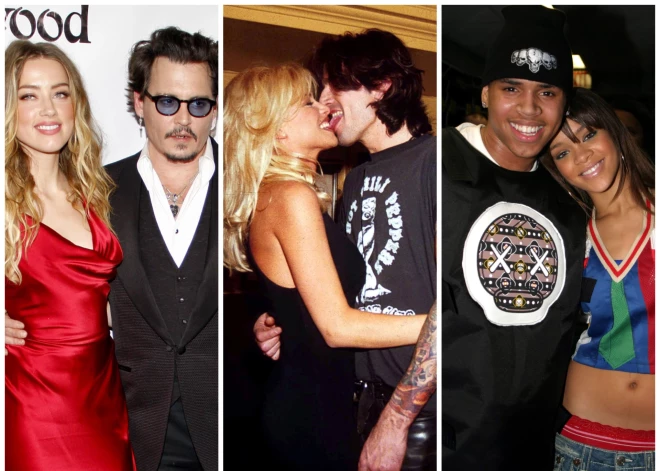 Viņus apbrīnoja miljoni, kamēr aiz slēgtām durvīm plosījās vardarbība: slavenību pāri ar tumšu attiecību stāstu