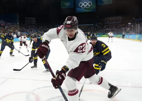 Sandis Vilmanis cīņā pie apmales.