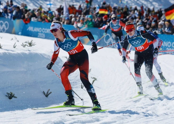 Eiduka un Auziņa distanču slēpošanas komandu sprintā izcīna augsto 13. vietu