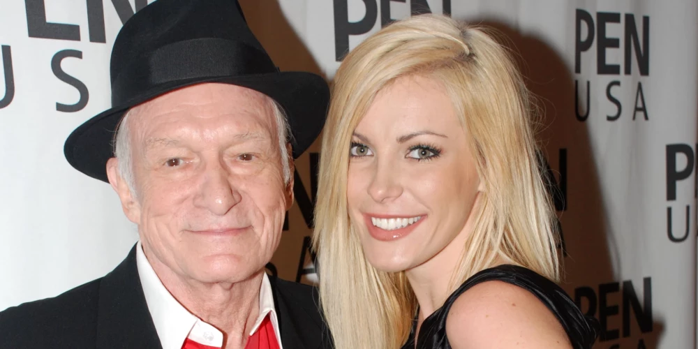 Hjū un Kristāla Hefneri.