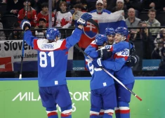 Slovākijas hokejisti grauj Vāciju un otrās spēles pēc kārtas iekļūst pusfinālā