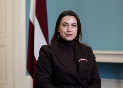 Ziemas paralimpisko spēļu sportiste ratiņkērlingā Poļina Rožkova tikšanās laikā ar Valsts prezidentu Rīgas pilī pirms 2026. gada Milānas un Kortīnas ziemas paraolimpiskajām spēlēm.