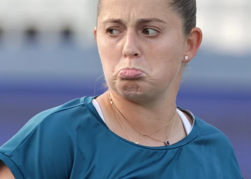 Latvijas tenisa līdere Aļona Ostapenko.