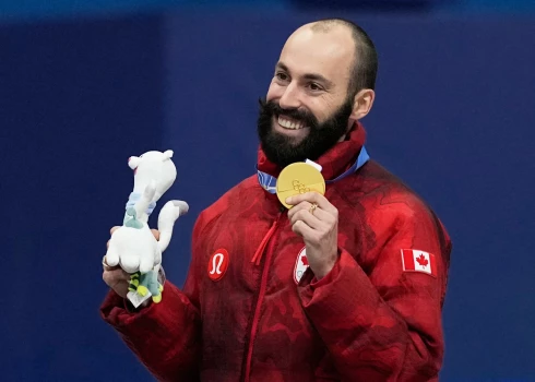 Olimpiskais čempions Kanādas sportists Stīvens Dibuā.